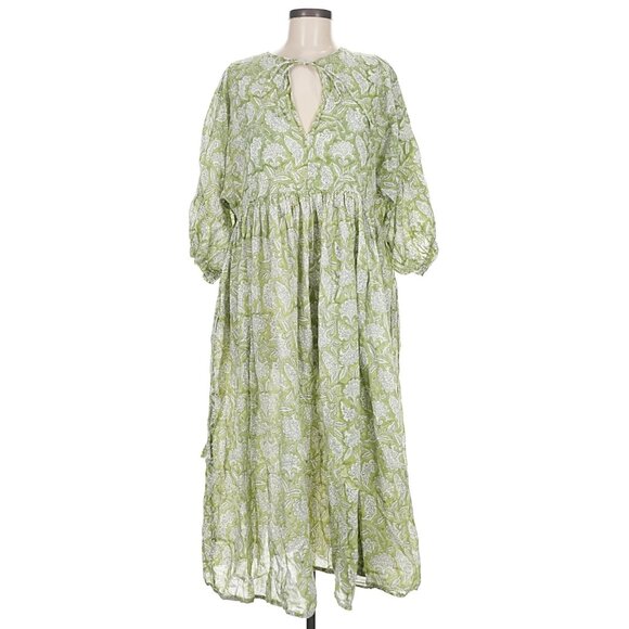 Beachwood Baby The Goa Dress in Green M/L - Picture 2 of 4